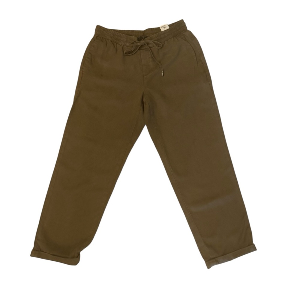 Banana Republic Cuffed and Cropped Pull on Joggers in Olive